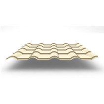Металлочерепица Kamea с покрытием Satin®, 0,50 мм, цвет RAL 1015