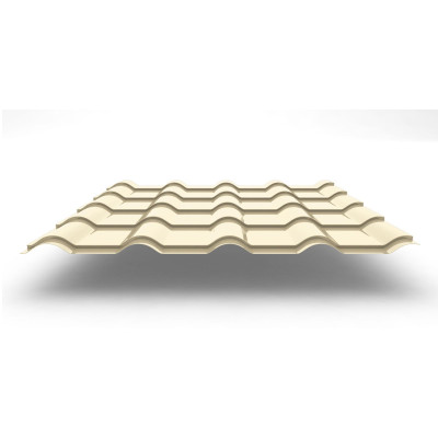 Металлочерепица Kamea с покрытием Satin®, 0,50 мм, цвет RAL 1015