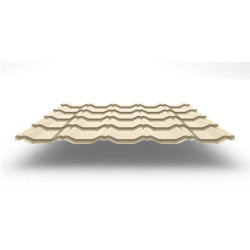 Металлочерепица Kvinta Plus с покрытием Satin®, 0,50 мм, цвет RAL 1015