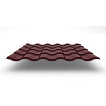 Металлочерепица Kredo с покрытием Satin®, 0,50 мм, цвет RAL 3009