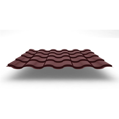 Металлочерепица Kredo с покрытием Satin®, 0,50 мм, цвет RAL 3009