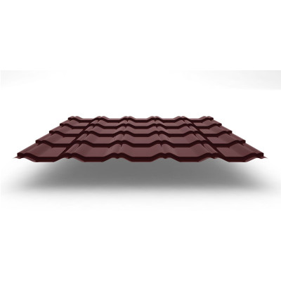 Металлочерепица Kvinta Plus с покрытием Satin®, 0,50 мм, цвет RAL 3009