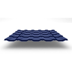 Металлочерепица Kvinta Plus с покрытием Satin®, 0,50 мм, цвет RAL 5005