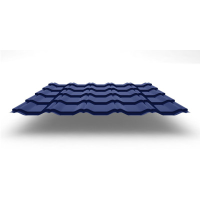 Металлочерепица Kvinta Plus с покрытием Satin®, 0,50 мм, цвет RAL 5005