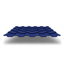 Металлочерепица Kvinta Plus 3D с покрытием Satin®, 0,50 мм, цвет RAL 5005