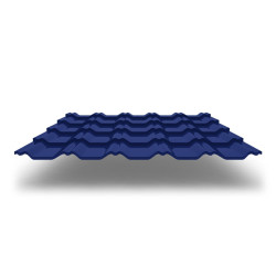 Металлочерепица Kvinta Plus 3D с покрытием Satin®, 0,50 мм, цвет RAL 5005