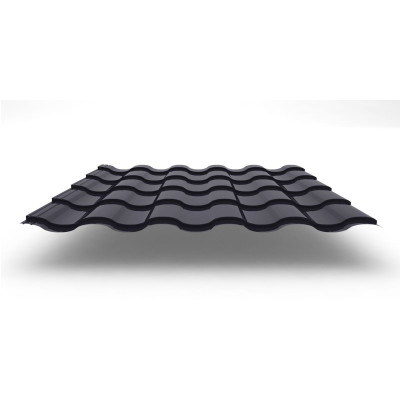 Металлочерепица Kredo с покрытием Satin®, 0,50 мм, цвет RAL 7024