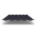 Металлочерепица Kvinta Plus 3D с покрытием Satin®, 0,50 мм, цвет RAL 7024