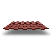 Металлочерепица Монтекристо с покрытием PURETAN®, толщина 0,50 мм, цвет RAL 8004
