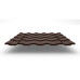 Металлочерепица Kvinta Plus с покрытием Satin®, 0,50 мм, цвет RAL 8017