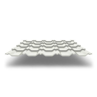 Металлочерепица Kvinta Plus 3D с покрытием Полиэстер, 0,45 мм, цвет RAL 9002