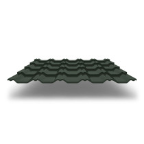 Металлочерепица Kvinta Plus 3D с покрытием GreenCoat® Pural®, 0,50 мм, цвет RR 11