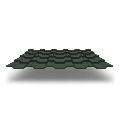 Металлочерепица Kvinta Plus 3D с покрытием GreenCoat® Pural®, 0,50 мм, цвет RR 11