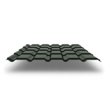 Металлочерепица Quadro Profi с покрытием GreenCoat® Pural®, 0,50 мм, цвет RR 11