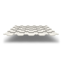 Металлочерепица Kvinta Plus 3D с покрытием GreenCoat® Pural®, 0,50 мм, цвет RR 20