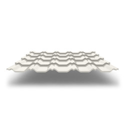 Металлочерепица Kvinta Plus 3D с покрытием GreenCoat® Pural®, 0,50 мм, цвет RR 20
