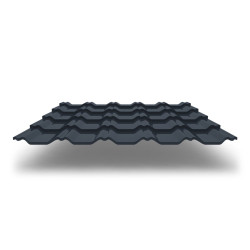 Металлочерепица Kvinta Plus 3D с покрытием GreenCoat® Pural®, 0,50 мм, цвет RR 23