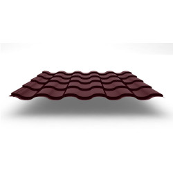 Металлочерепица Kredo с покрытием GreenCoat® Pural®, 0,50 мм, цвет RR 29