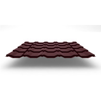Металлочерепица Kvinta Plus с покрытием GreenCoat® Pural®, 0,50 мм, цвет RR 29