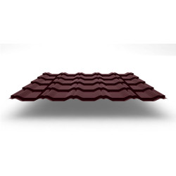 Металлочерепица Kvinta Plus с покрытием GreenCoat® Pural®, 0,50 мм, цвет RR 29