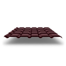 Металлочерепица Quadro Profi с покрытием GreenCoat® Pural®, 0,50 мм, цвет RR 29
