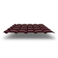 Металлочерепица Quadro Profi с покрытием GreenCoat® Pural®, 0,50 мм, цвет RR 29