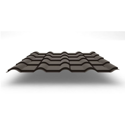 Металлочерепица Kamea с покрытием GreenCoat® Pural®, 0,50 мм, цвет RR 32