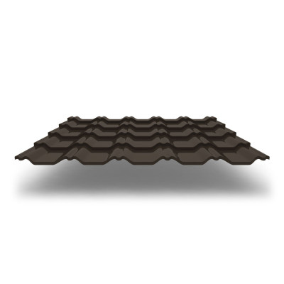 Металлочерепица Kvinta Plus 3D с покрытием GreenCoat® Pural®, 0,50 мм, цвет RR 32