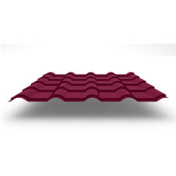Металлочерепица Kamea с покрытием Velur®, 0,50 мм, цвет RAL 3005