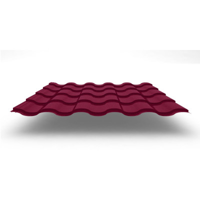 Металлочерепица Kredo с покрытием Velur®, 0,50 мм, цвет RAL 3005