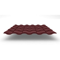Металлочерепица Kredo с покрытием Velur®, 0,50 мм, цвет RAL 3009