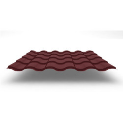 Металлочерепица Kredo с покрытием Velur®, 0,50 мм, цвет RAL 3009