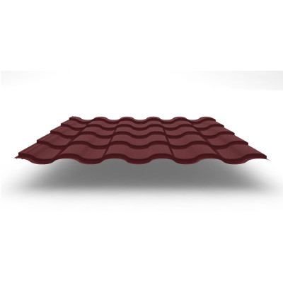 Металлочерепица Kredo с покрытием Velur®, 0,50 мм, цвет RAL 3009