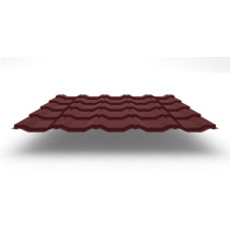 Металлочерепица Kvinta Plus с покрытием Velur®, 0,50 мм, цвет RAL 3009