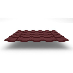 Металлочерепица Kvinta Plus с покрытием Velur®, 0,50 мм, цвет RAL 3009