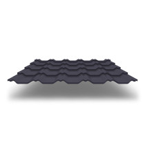 Металлочерепица Kvinta Plus 3D с покрытием Satin Matt®, 0,50 мм, цвет RAL 7024