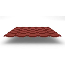 Металлочерепица Kvinta Plus с покрытием GreenCoat® Pural Matt®, 0,50 мм, цвет RAL 8004