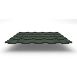 Металлочерепица Kvinta Plus с покрытием GreenCoat® Pural Matt®, 0,50 мм, цвет RR 11