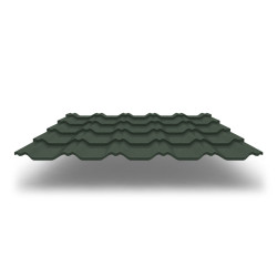 Металлочерепица Kvinta Plus 3D с покрытием GreenCoat® Pural Matt®, 0,50 мм, цвет RR 11