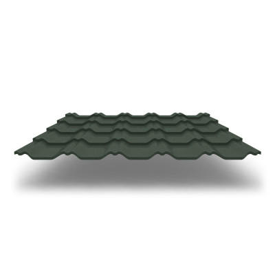 Металлочерепица Kvinta Plus 3D с покрытием GreenCoat® Pural Matt®, 0,50 мм, цвет RR 11