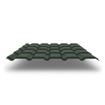Металлочерепица Quadro Profi с покрытием GreenCoat® Pural Matt®, 0,50 мм, цвет RR 11
