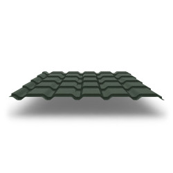 Металлочерепица Quadro Profi с покрытием GreenCoat® Pural Matt®, 0,50 мм, цвет RR 11