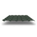 Металлочерепица Quadro Profi с покрытием GreenCoat® Pural Matt®, 0,50 мм, цвет RR 11