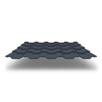 Металлочерепица Kvinta Plus 3D с покрытием GreenCoat® Pural Matt®, 0,50 мм, цвет RR 23
