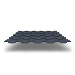 Металлочерепица Kvinta Plus 3D с покрытием GreenCoat® Pural Matt®, 0,50 мм, цвет RR 23