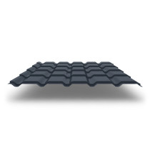 Металлочерепица Quadro Profi с покрытием GreenCoat® Pural Matt®, 0,50 мм, цвет RR 23