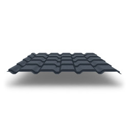 Металлочерепица Quadro Profi с покрытием GreenCoat® Pural Matt®, 0,50 мм, цвет RR 23