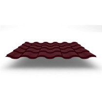 Металлочерепица Kredo с покрытием GreenCoat® Pural Matt®, 0,50 мм, цвет RR 29