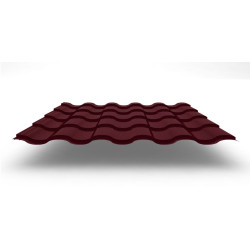 Металлочерепица Kredo с покрытием GreenCoat® Pural Matt®, 0,50 мм, цвет RR 29