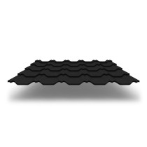Металлочерепица Kvinta Plus 3D с покрытием GreenCoat® Pural Matt®, 0,50 мм, цвет RR 33